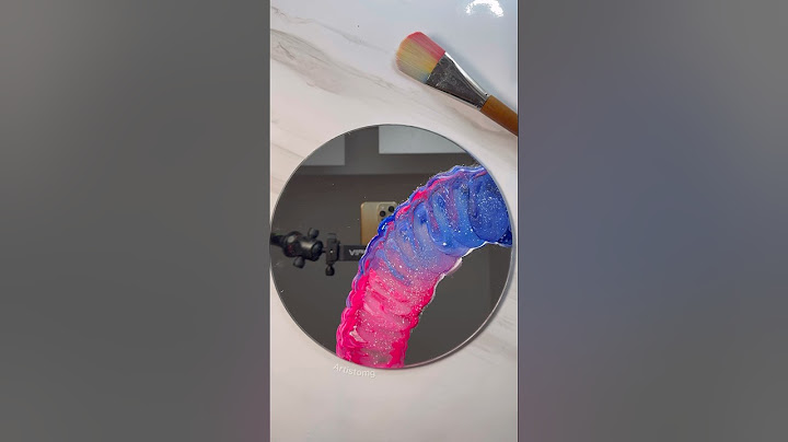 Let’s Paint a Mirror with Acrylics using a Big Brush! 🎨✨🤩 #artistomg