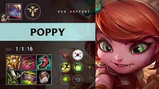 Poppy Support vs Rell - KR Grandmaster Patch 26.16