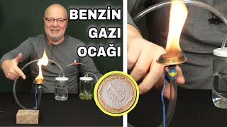 1 TL’LİK BENZİNLE SAATLERCE YANAN OCAK YAPTIM  BENZİN GAZI OCAĞI TESTİ