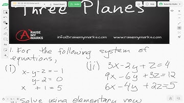 Intersection of three planes