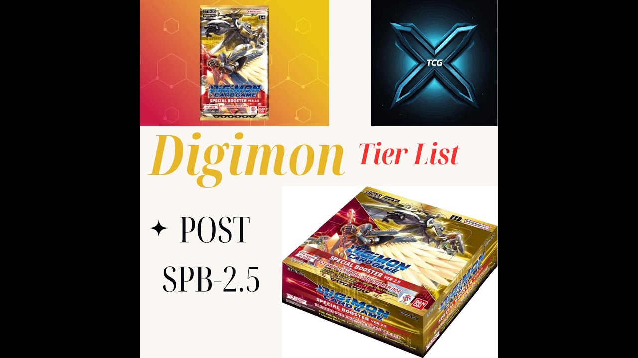 Digimon TCG - Tier List - Post Special Booster 2.5 Digimon TCG - Tier List - Post Special Booster 2.5