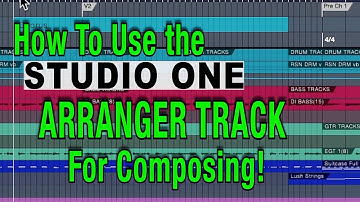 Studio One Pro.The Arranger Track Can Help You When Composing.