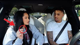 ANOTHER GIRLS LASHES IN MY CAR PRANK!! *SHE'S HEATED*