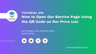 How to Open Our Service Page Using the QR Code on Our Price List screenshot 5