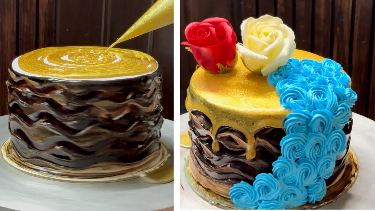 1 Kg Birthday Cake Design Golden Jelly Cake Design YouTube 1 Kg Birthday Cake Design Golden Jelly Cake Design YouTube
