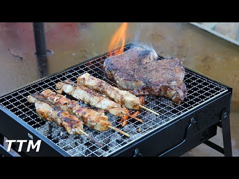 Video: Collapsible Brazier (80 Photos): Folding And Folding, Prefabricated Portable And Camping Barbecue, Mini Brazier In A Case, Made Of Stainless Steel And Tourist With Skewers