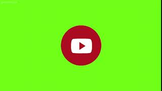 Анимация Animated Play Button Click Green Screen