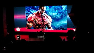 鉄拳7/TEKKEN7 - Fahkumram Reveal Trailer + Tasty Steve & Rip Funny Moment // CROWD REACTION