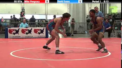 Men 63 KG / 138.75 lbs - Mike Pongracz vs. David E...