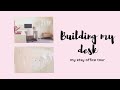 Office tour for my etsy business + building my desk | Studio Vlog 03 | Cayce Anne