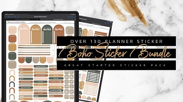 Boho Digital Planner Sticker Bundle | Best Digital Stickers