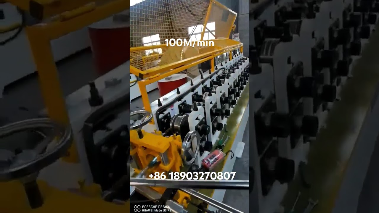 High speed C U channel profiling machine at 100M/Min 