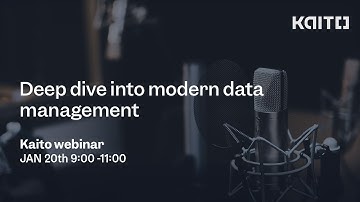 Kaito Webinar: Deep dive into modern data management with Snowflake & Ellie Technologies