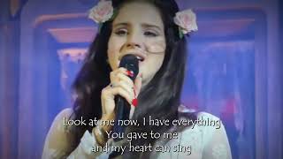 Because Of You - Lana Del Rey (Lyrics) Resimi