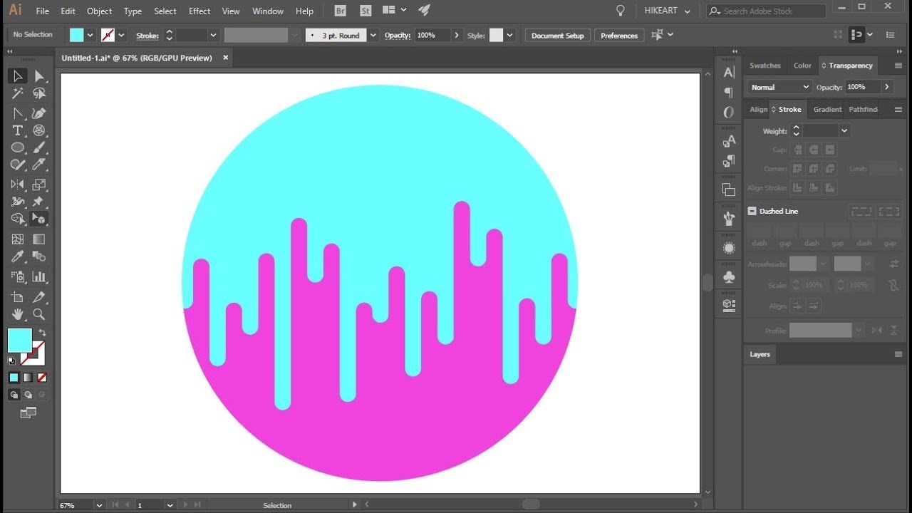 How To Draw A Two Toned Circle In Adobe Illustrator Youtube Learning Graphic Design Adobe Illustrator Design Photoshop Tutorial Typography