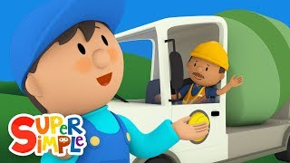 cecils cement mixer gets all spick and span carls car wash cartoons for kids