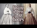 Making 1860s dress in a weekend