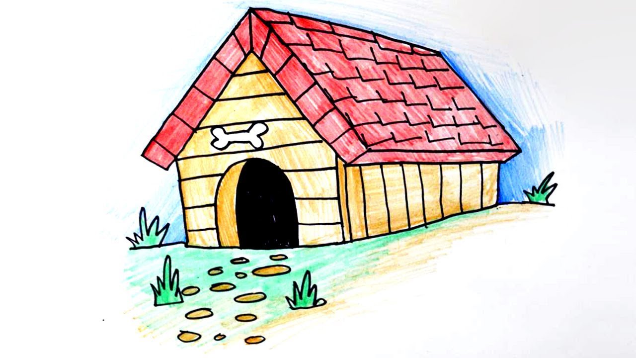 Featured image of post Dog House Cartoon Drawing Choose from 22 561 printable design templates like cartoon dog house posters flyers mockups invitation cards business cards brochure etc