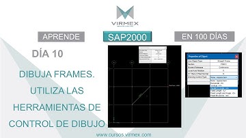 DIBUJA FRAMES EN SAP2000. Aprende SAP2000 EN 100 DÍAS. Día 10