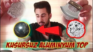 ALÜMİYUM FOLYODAN PARLAK SERT TOPU KESTİM !