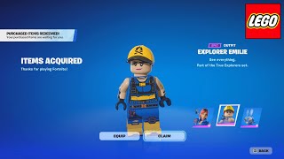 how to unlock LEGO explorer emily skin for free in fortnite screenshot 4