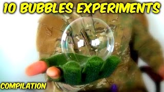 10 Bubbles Science Experiments Compilation