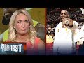 Sarah Kustok on Shaq's comments on LeBron joining the Lakers | NBA | FIRST THINGS FIRST
