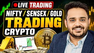 Live Crypto &amp; Gold Analysis and trading || #btc #crypto #gold #forex (Portrait)