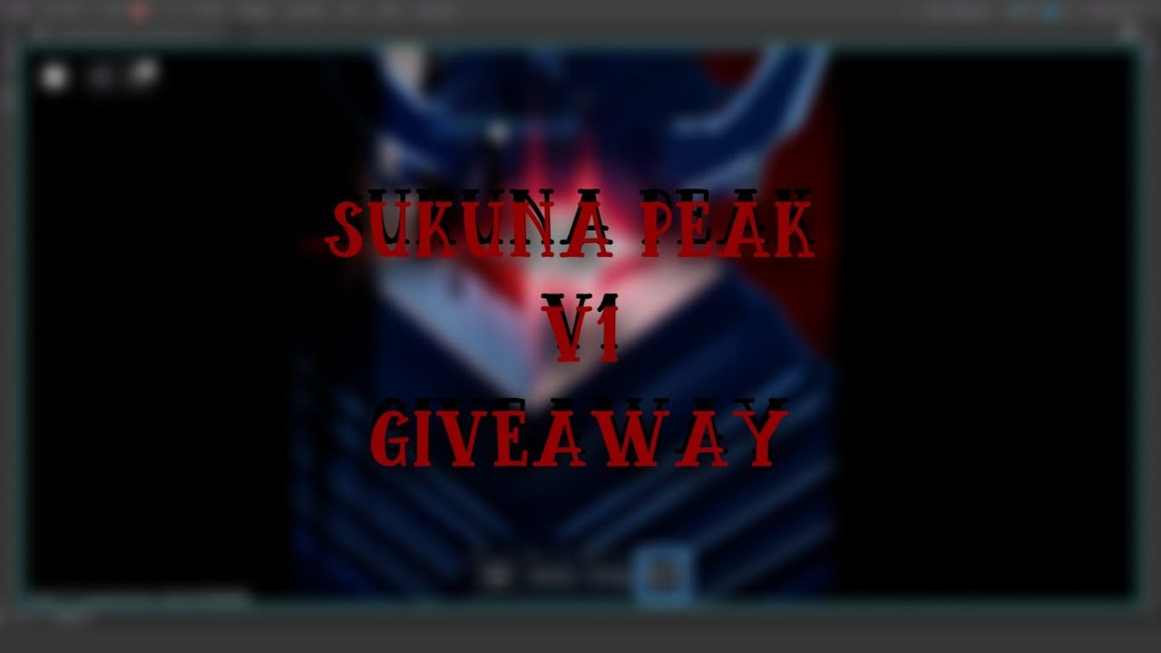 ROBLOX STUDIO | SUKUNA PEAK V1 | GIVEAWAY