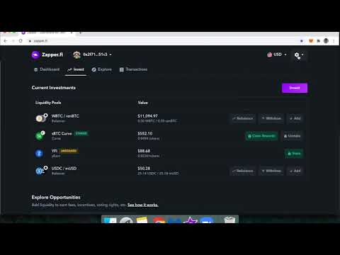 How to Zap into DeFi Investments with Zapper.fi