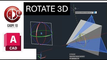 3D ROTATE AUTOCAD ¿COMO UTILIZARLO