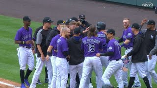 Arenado draws a game-winning walk
