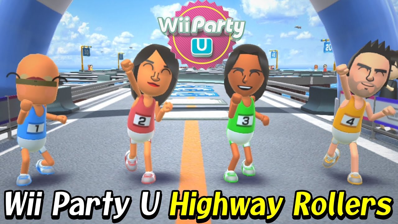 Highway Rollers Challenge: Beef Boss, Shu-Hui, Jin-ah and Guillermo | Wii Party U Alexgaming