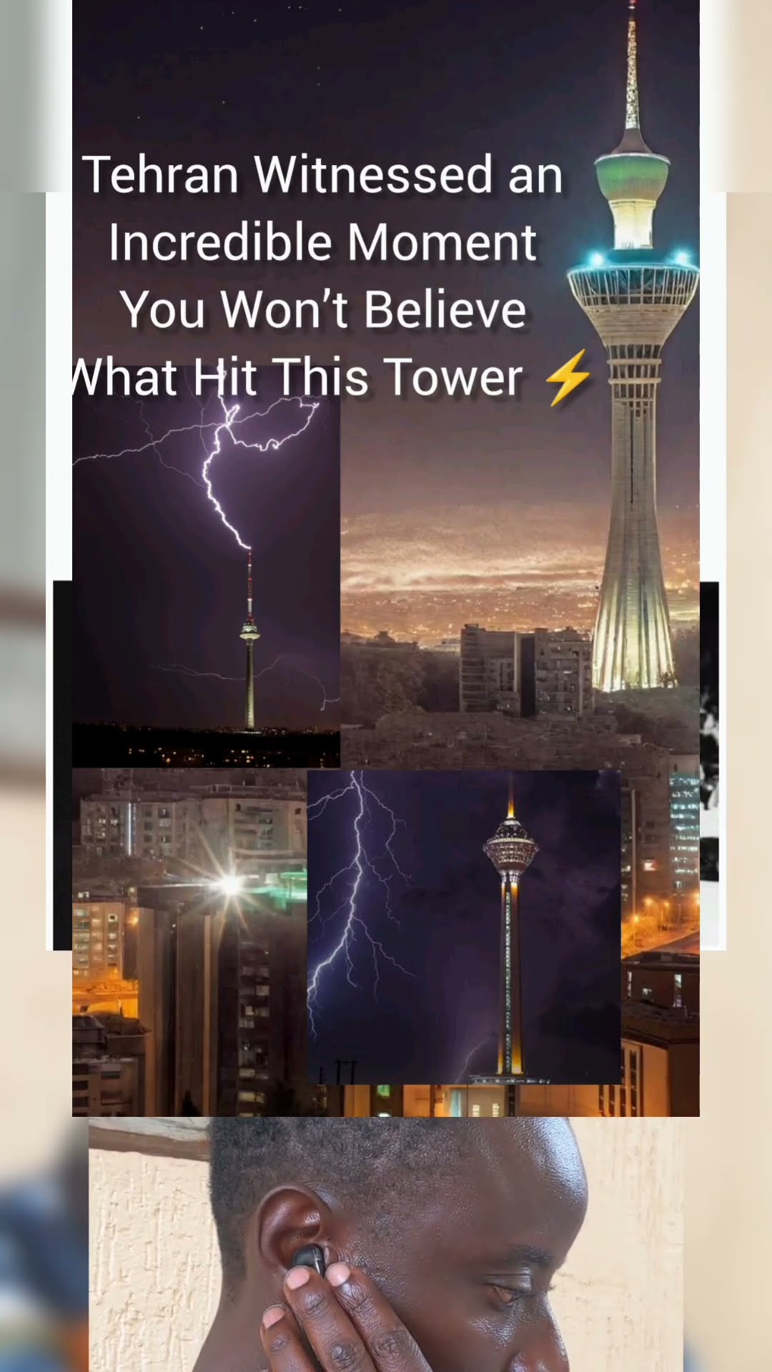 One of Iran’s Biggest Landmarks The Sky Suddenly Lit Up Over Tehran