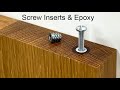 How to use threaded screw inserts in Hard wood