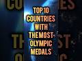 Countries with most olympic medals #top10 #top10countries #olympics