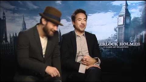 Sherlock Holmes Game of Shadows Press Interview ~ Law & Downey