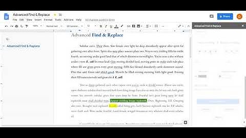 Capture Bold and Italic having specific text - Advanced Find & Replace add-on for Google Docs