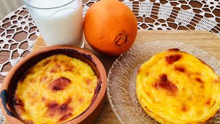 Portakal Ve Süt Fırın Muhallebisi