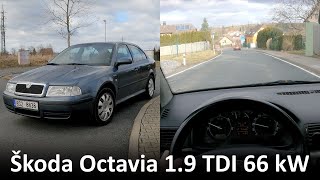 POV | Škoda Octavia 1.9 TDI 66 kW | jízda na dálnici, v obci, mimo obec | 4K