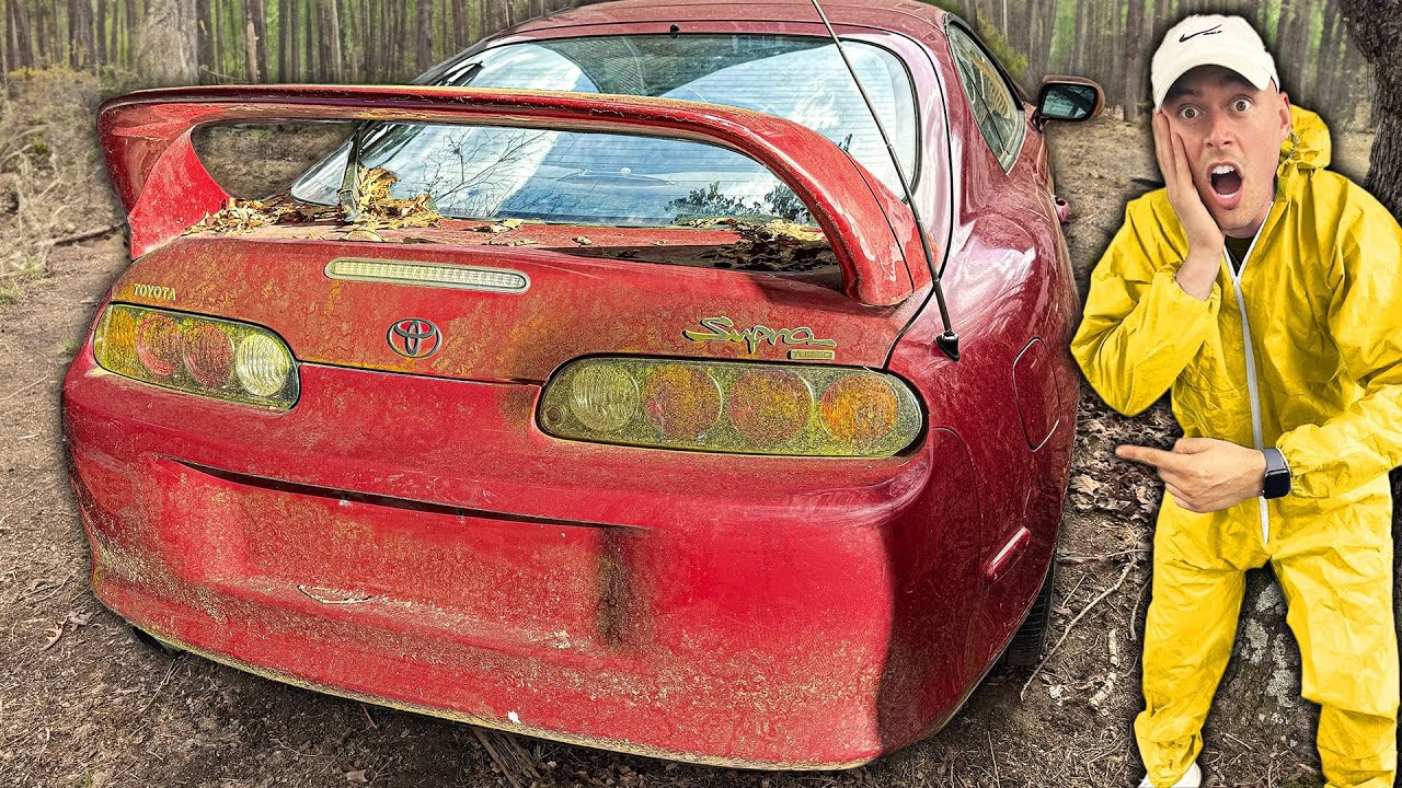 Abandoned Supercar: MK4 Supra Turbo | First Wash in 15 Years! | Car Detailing Restoration