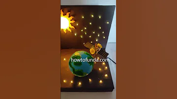 Geo Satellite Working Model In Solar System Project For Science Exhibition Shorts Howtofunda 