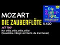 Miniature de la vidéo de la chanson Die Zauberflöte, K. 620: Act Ii, Scene Xxx. "Nur Stille! Stille! Die Strahlen Der Sonne" (Chor, Monostatos, Königin, Damen)