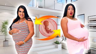 SWITCHING LIVES WITH MY PREGNANT SISTER!!