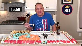 Celebrating The Olympics In Japan | Joey Chestnut Eats 200 Pieces Of Sushi