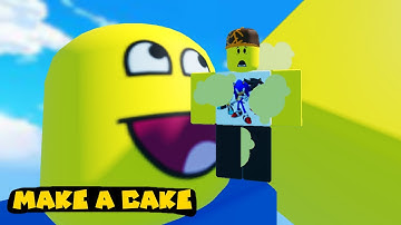 [WR 33.81s] Roblox : ★Make a Cake And Feed the Giant Noob★ feed urself w/ ingredients submission