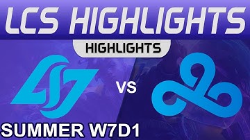 CLG vs C9 Highlights LCS Summer Season 2022 W7D1 Conter Logic Gaming vs Cloud9 by Onivia
