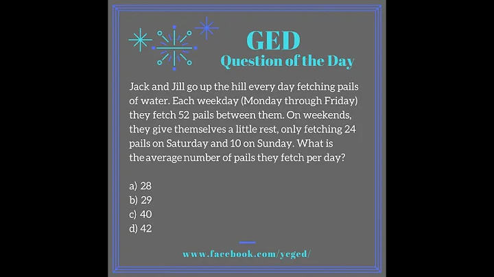 GED® QOD: Average Word Problem 2