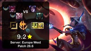 Xayah ADC   Rakan vs Kai'Sa   Pyke - EUW Challenger - Patch 26.6