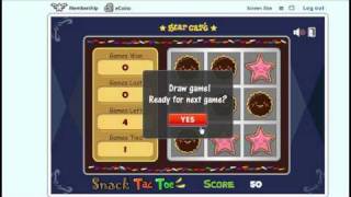 snack tac toe on fantage